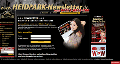 Desktop Screenshot of heidpark-newsletter.de