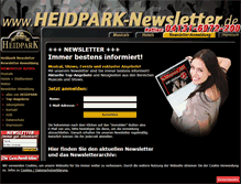 Tablet Screenshot of heidpark-newsletter.de